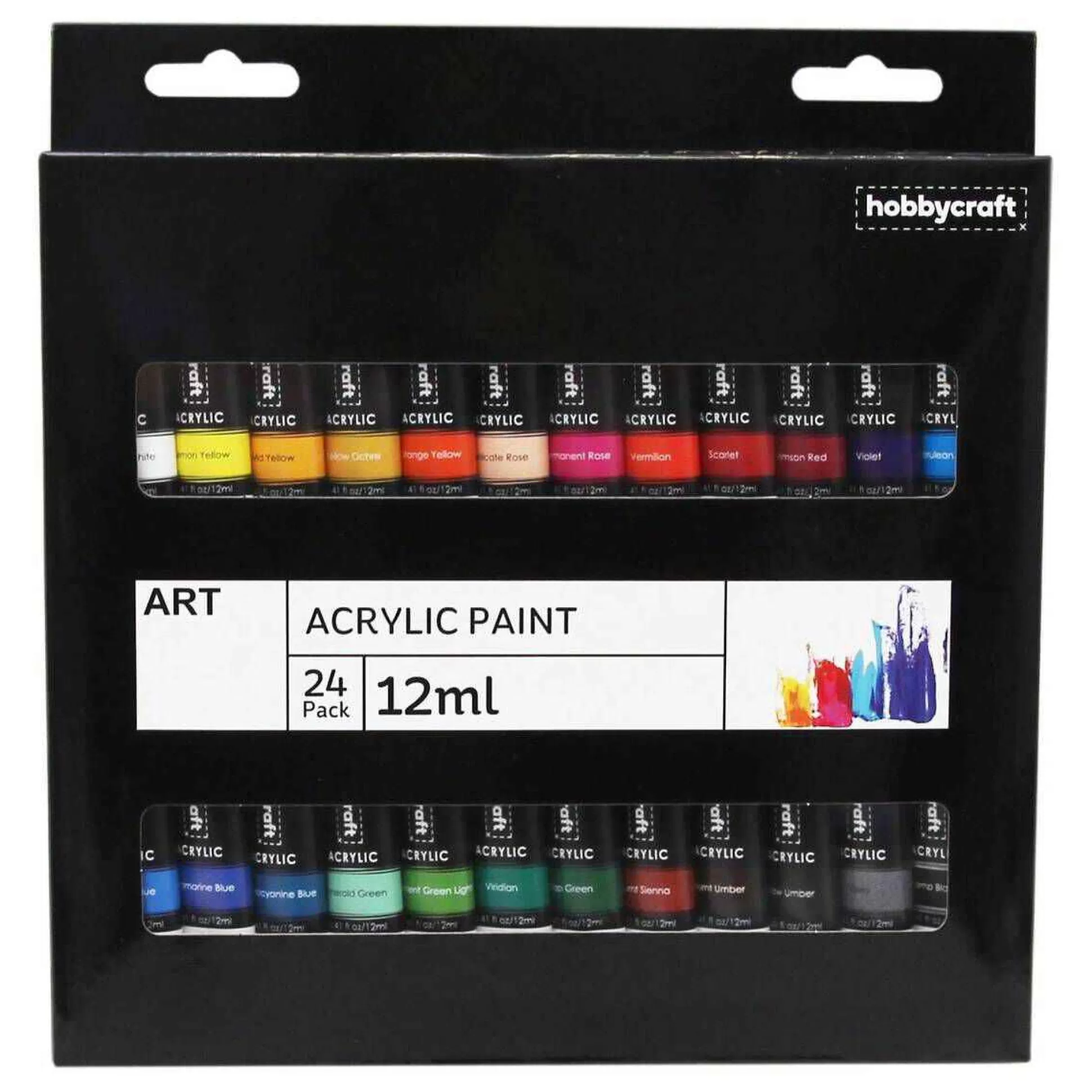 acrylic_paint_set_12ml_24_pack_1.webp Acrylic Paint Set 12Ml 24 Pack-Hobbycraft New