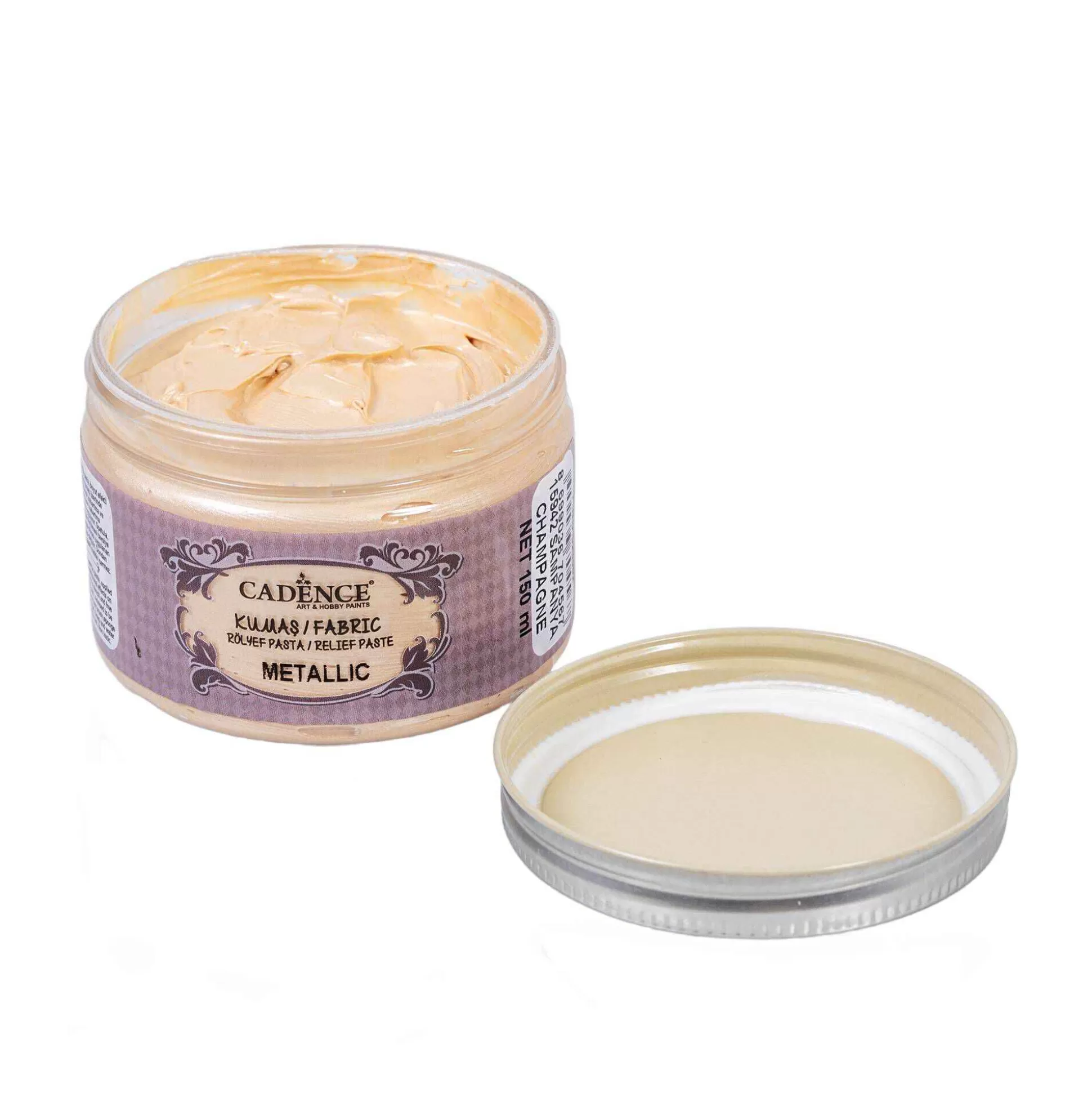 Cadence Metallic Champagne Relief Paste 150Ml-Hobbycraft Outlet