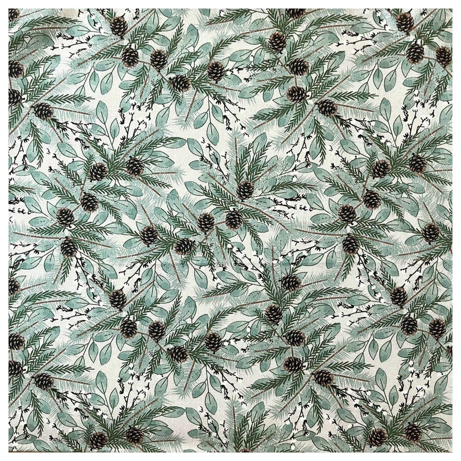 Christmas Fern Welcome Home Cotton Fabric By The Metre-Hobbycraft Flash Sale