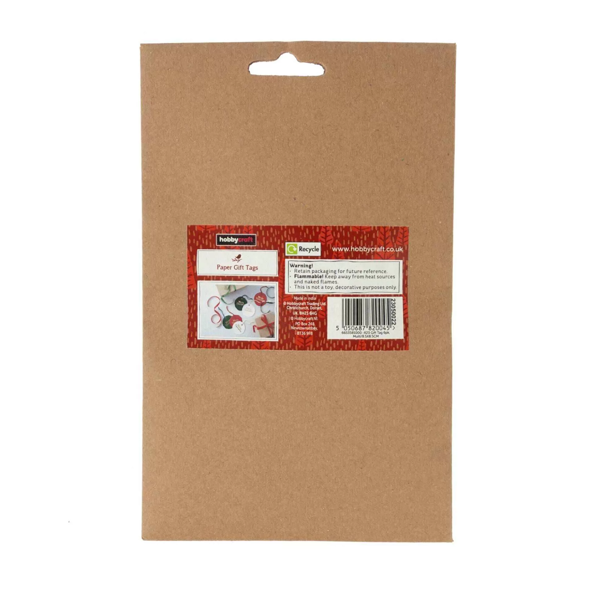 Christmas Gift Tags 6 Pack-Hobbycraft Sale