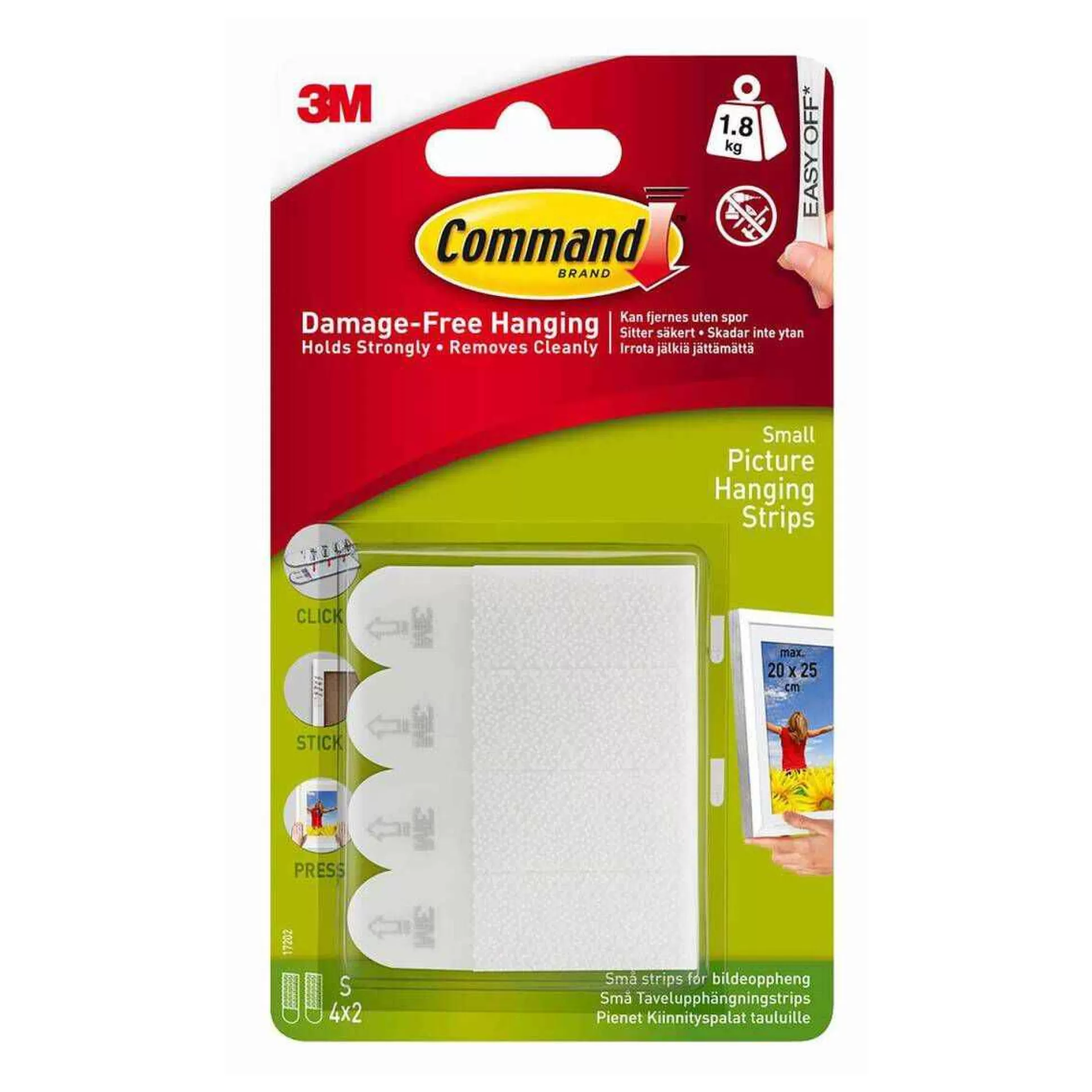 command_small_picture_hanging_strips_4_pieces_1.webp Command Small Picture Hanging Strips 4 Pieces-Hobbycraft Store