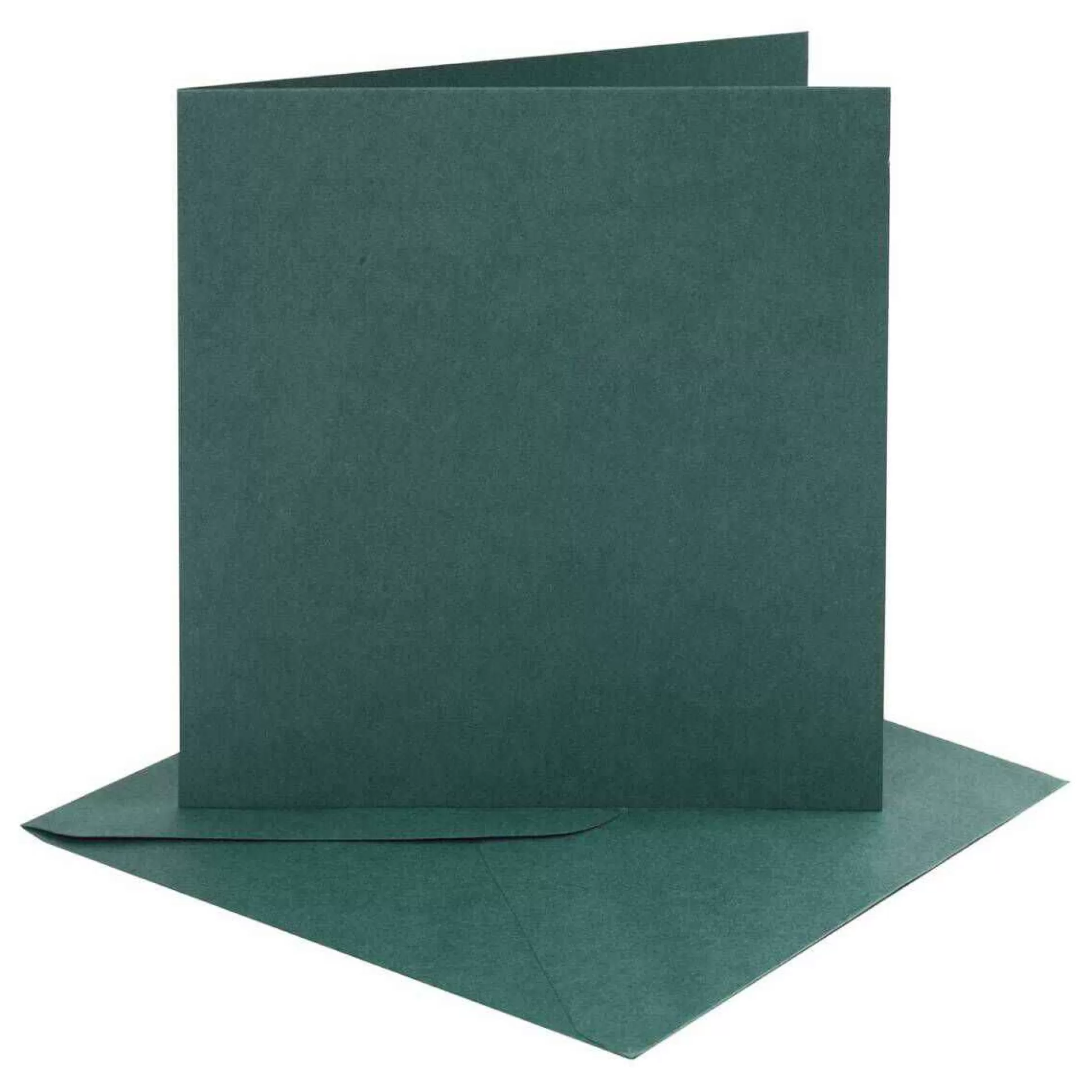 Dark Green Cards And Envelopes 6 X 6 Inches 4 Pack-Hobbycraft Fashion