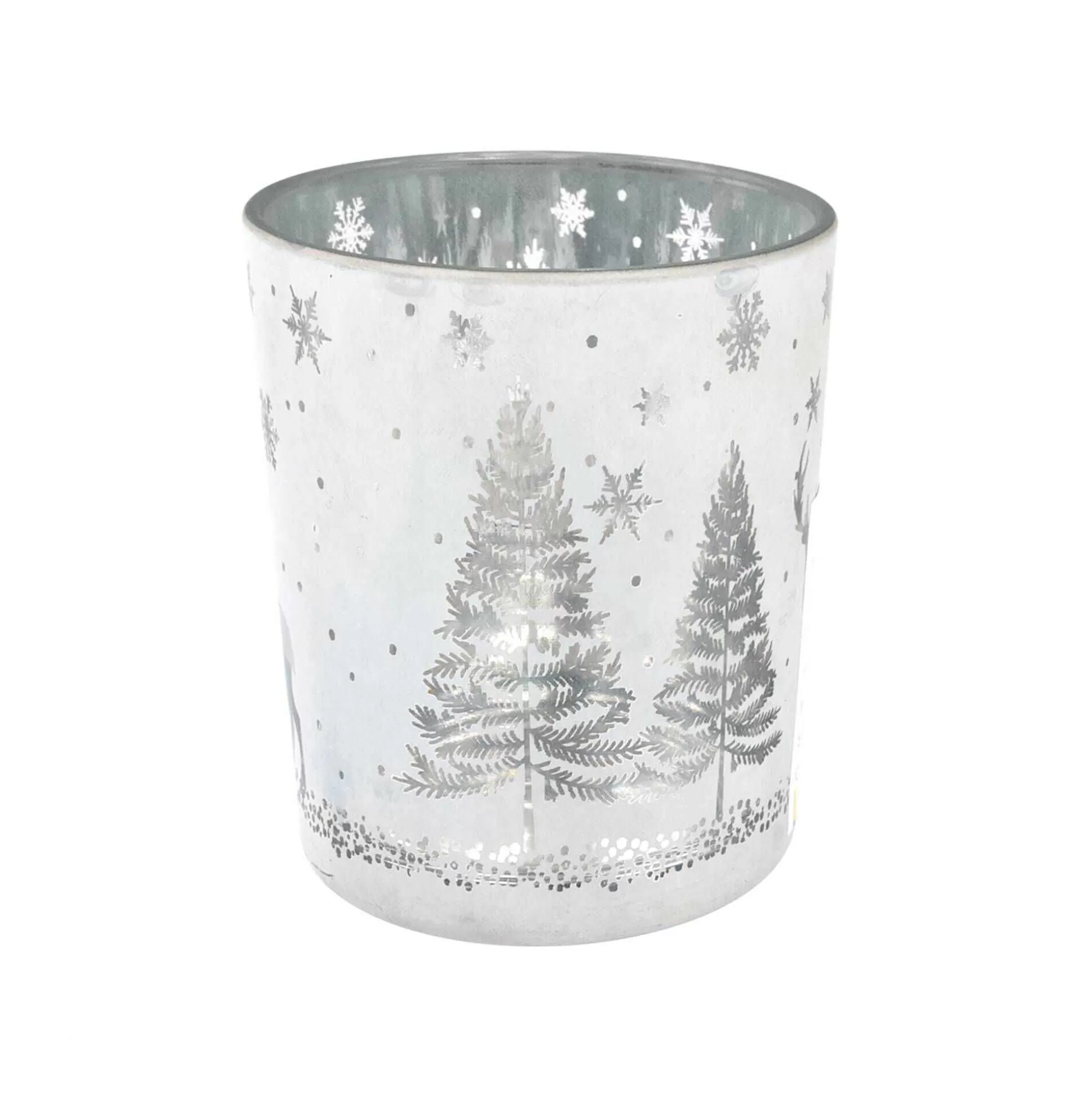 glass_christmas_tealight_holder_8cm_1.webp Glass Christmas Tealight Holder 8Cm-Hobbycraft Online