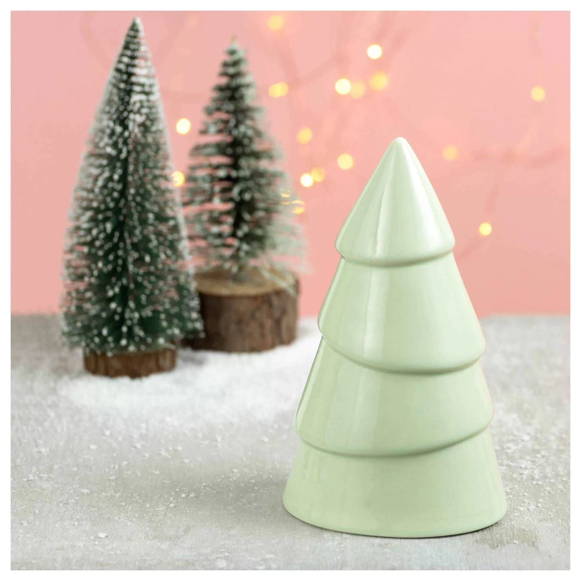 Glazed Green Standing Ceramic Tree 16.5Cm-Hobbycraft Cheap