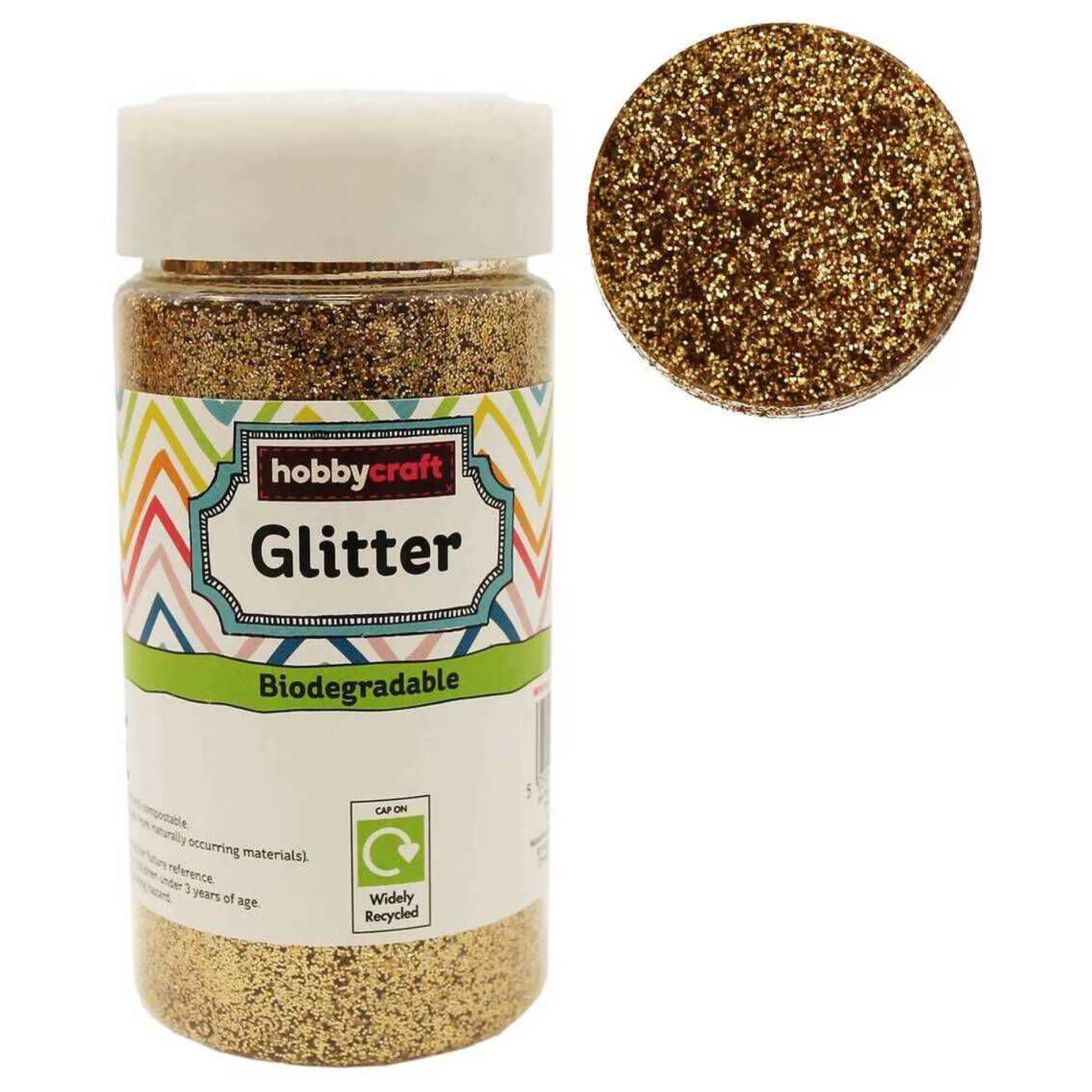 Gold Biodegradable Glitter Shaker 250G-Hobbycraft Store