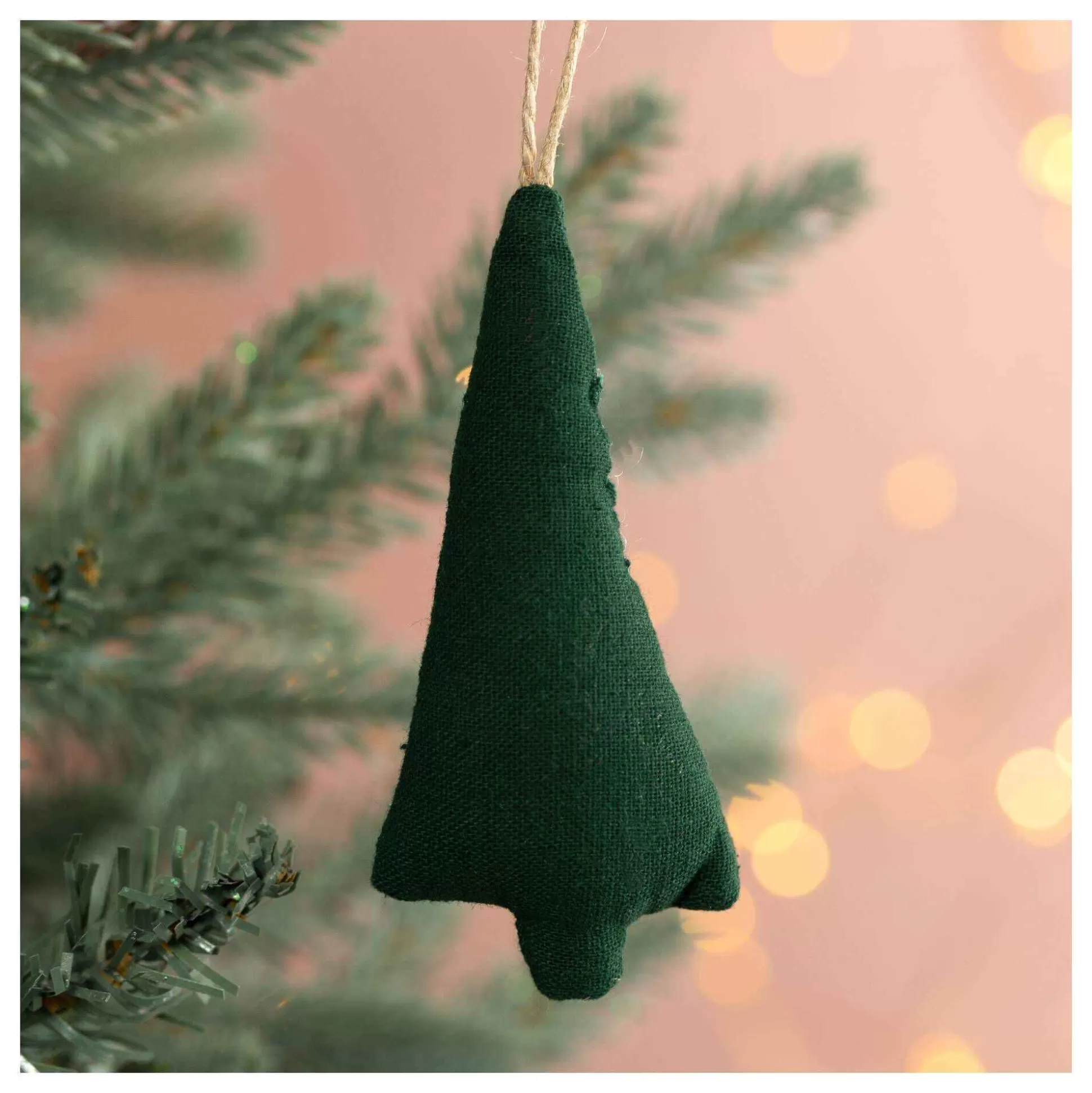 Green Cotton Tree Decoration 9Cm-Hobbycraft Cheap