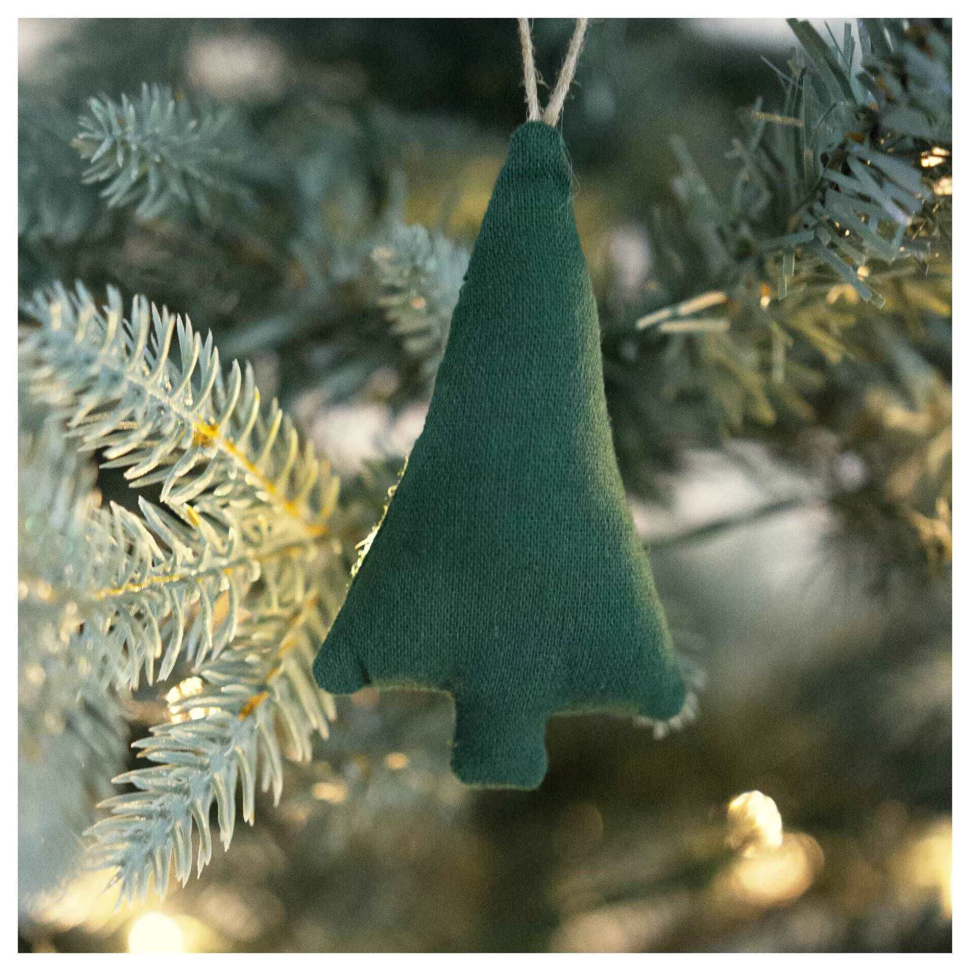 Green Cotton Tree Decoration 9Cm-Hobbycraft Cheap