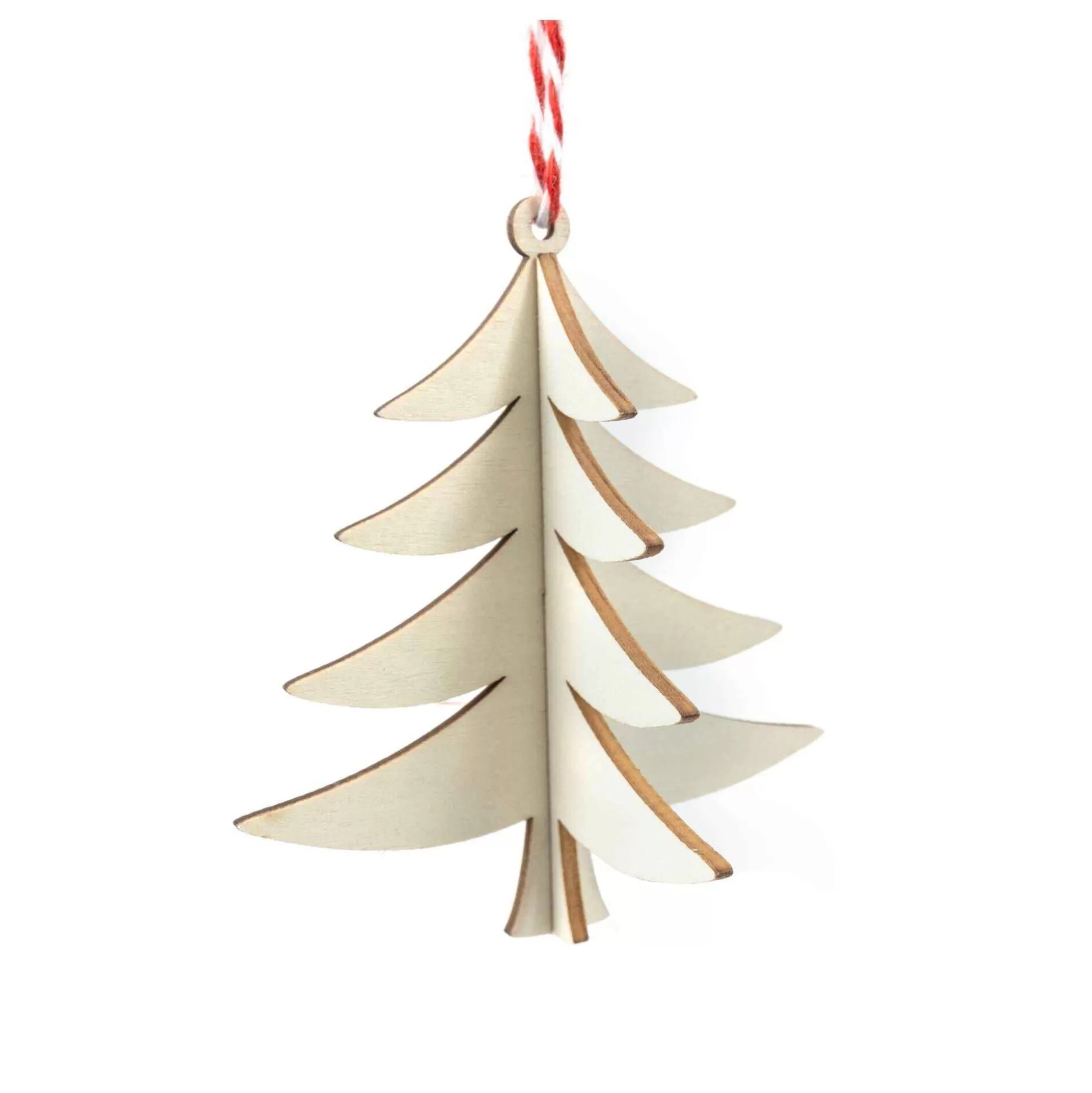 Hanging 3D Wooden Tree Decoration 10Cm-Hobbycraft Fashion
