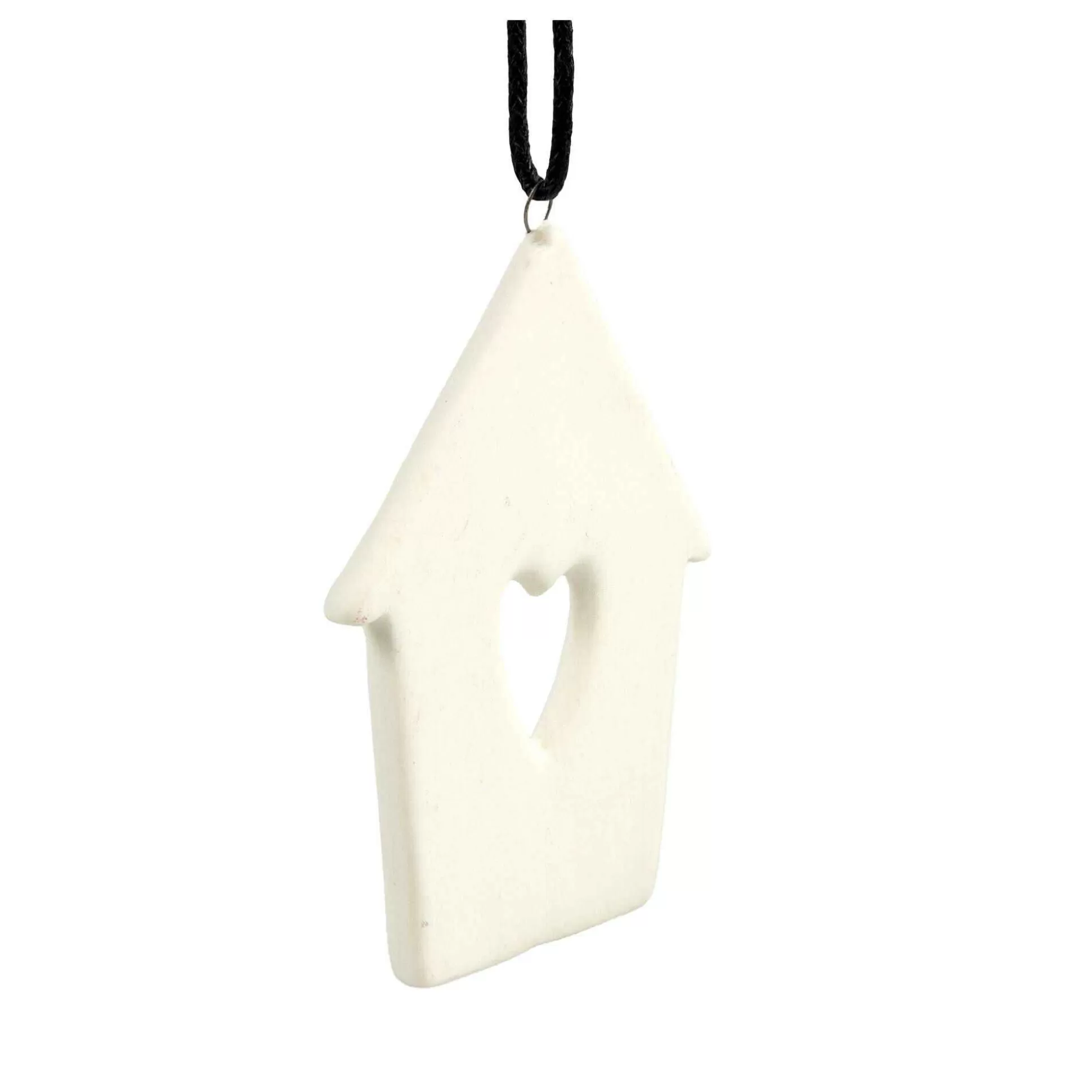 Hanging Ceramic Heart House Decoration 8Cm-Hobbycraft Online