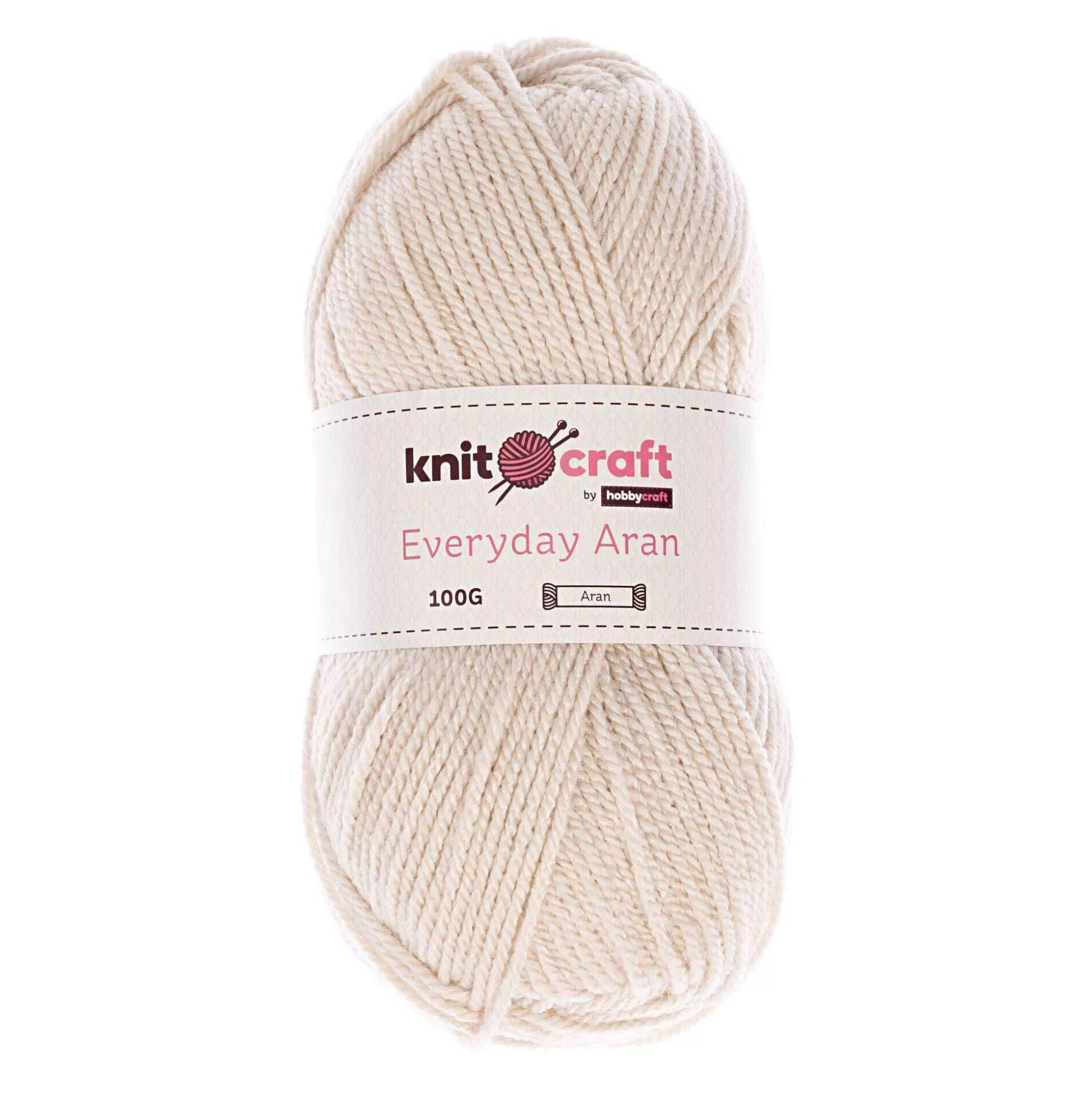 Knitcraft Biscuit Everyday Aran Yarn 100G-Hobbycraft Shop