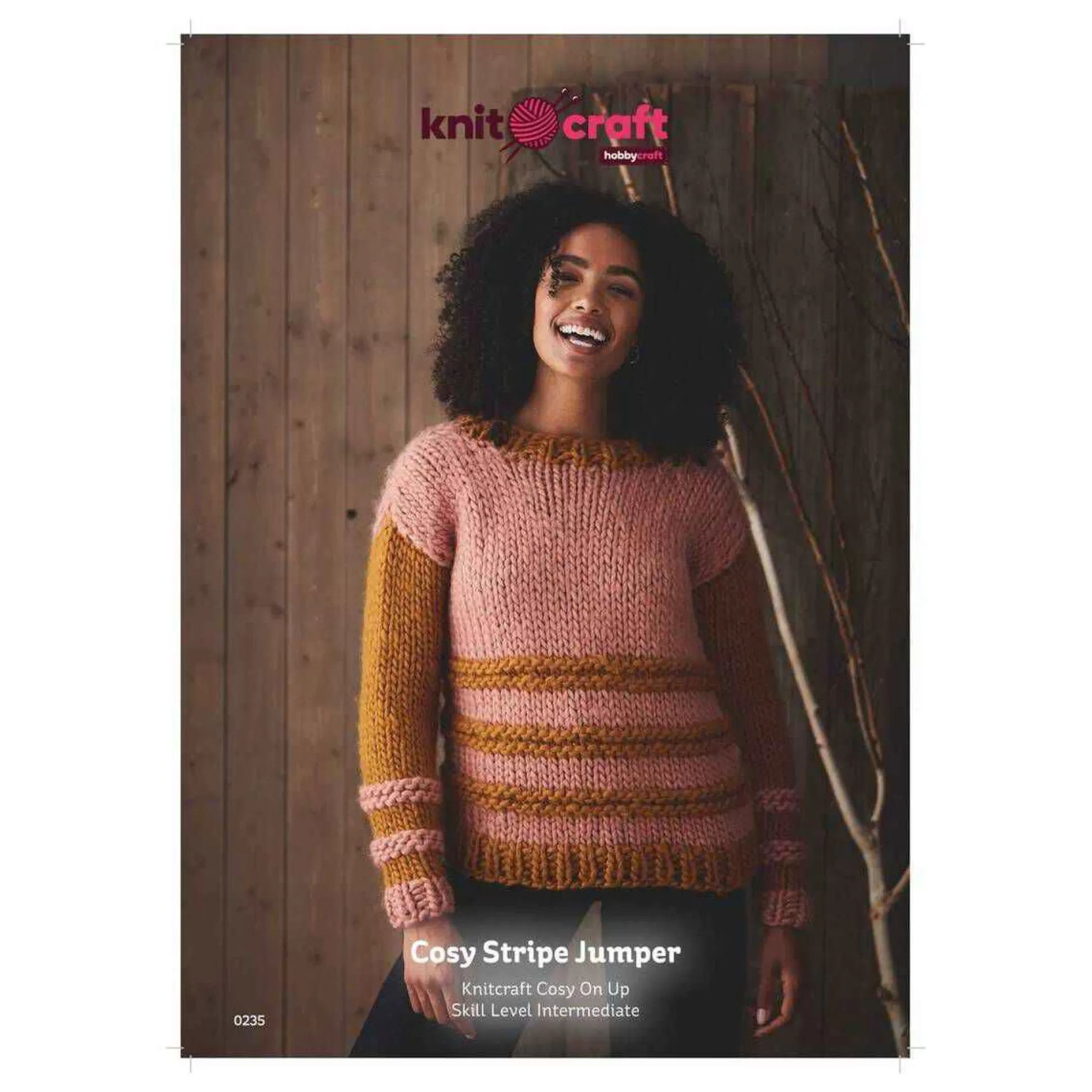 Knitcraft Cosy Stripe Jumper Digital Pattern 0235-Hobbycraft Online