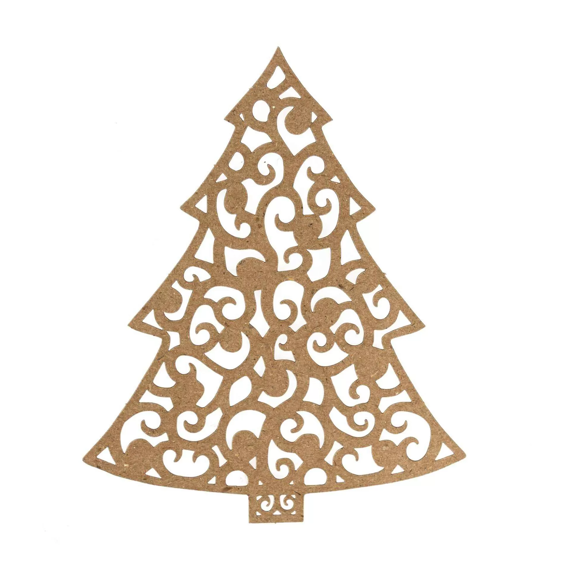 Kraft Laser-Cut Paper Tree Embellishments 5 Pack-Hobbycraft Discount