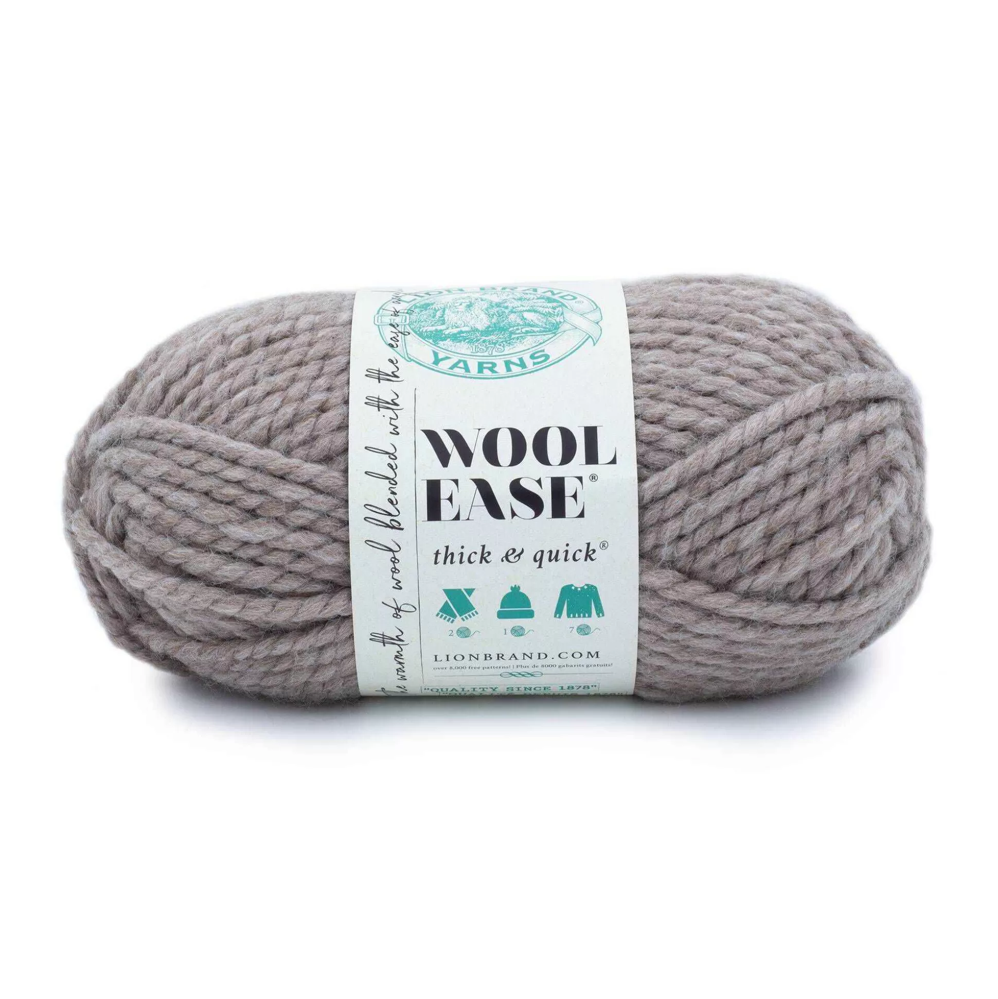 Lion Brand Driftwood Wool-Ease Thick & Quick Yarn 170G-Hobbycraft Cheap