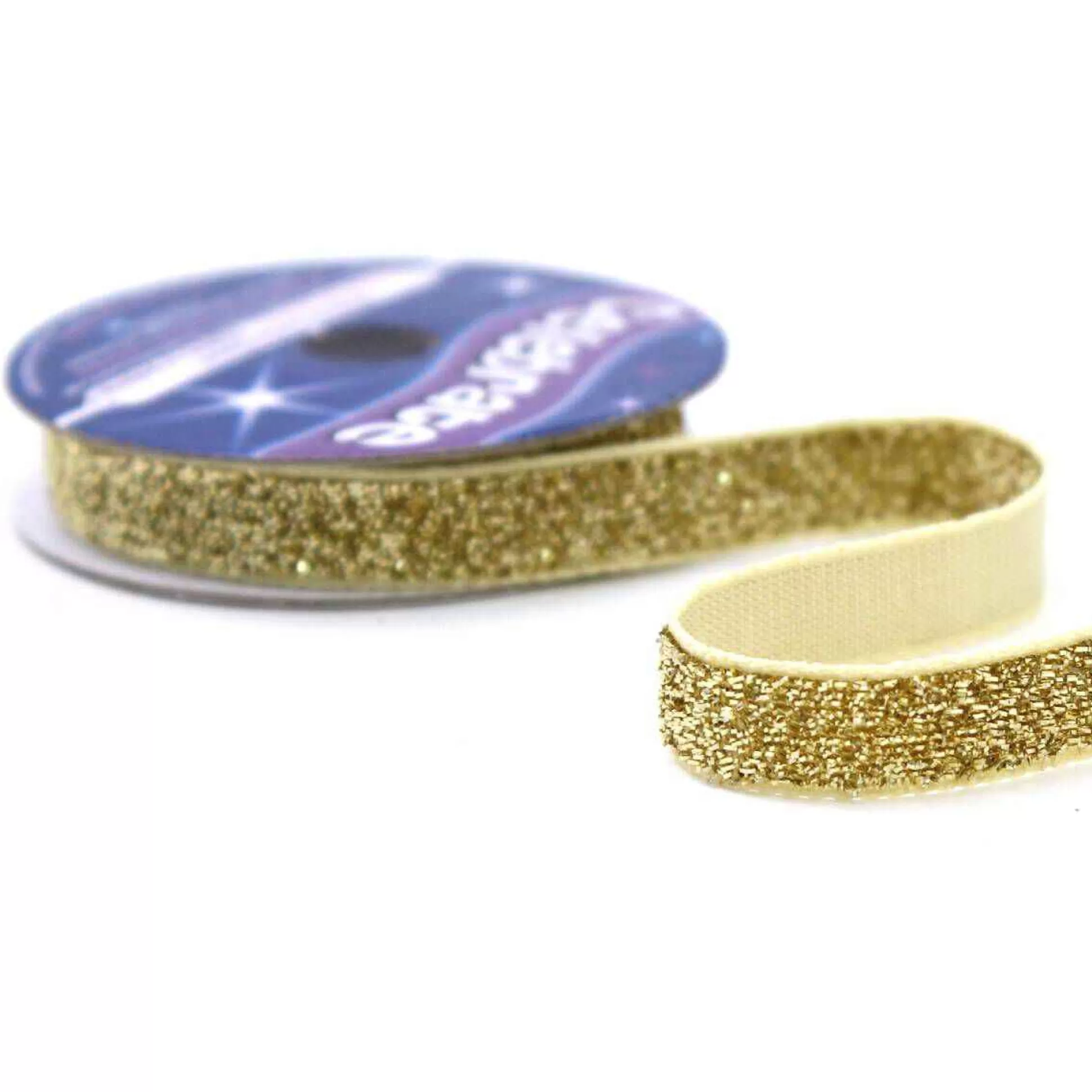 Metallic Gold Woven Sparkle Ribbon 10Mm X 2.5M-Hobbycraft Store