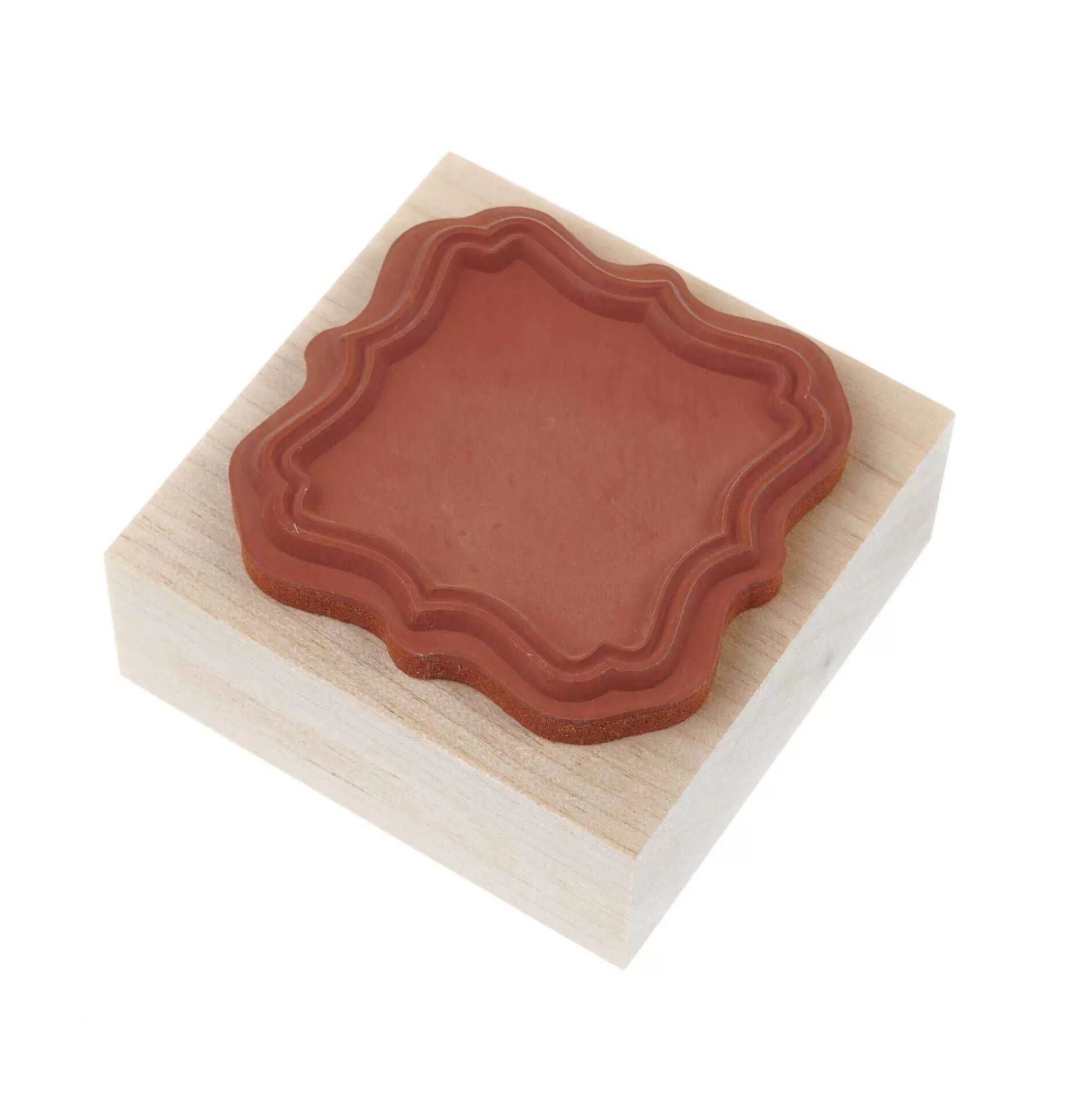 Outline Wooden Stamp 5Cm X 5Cm-Hobbycraft New