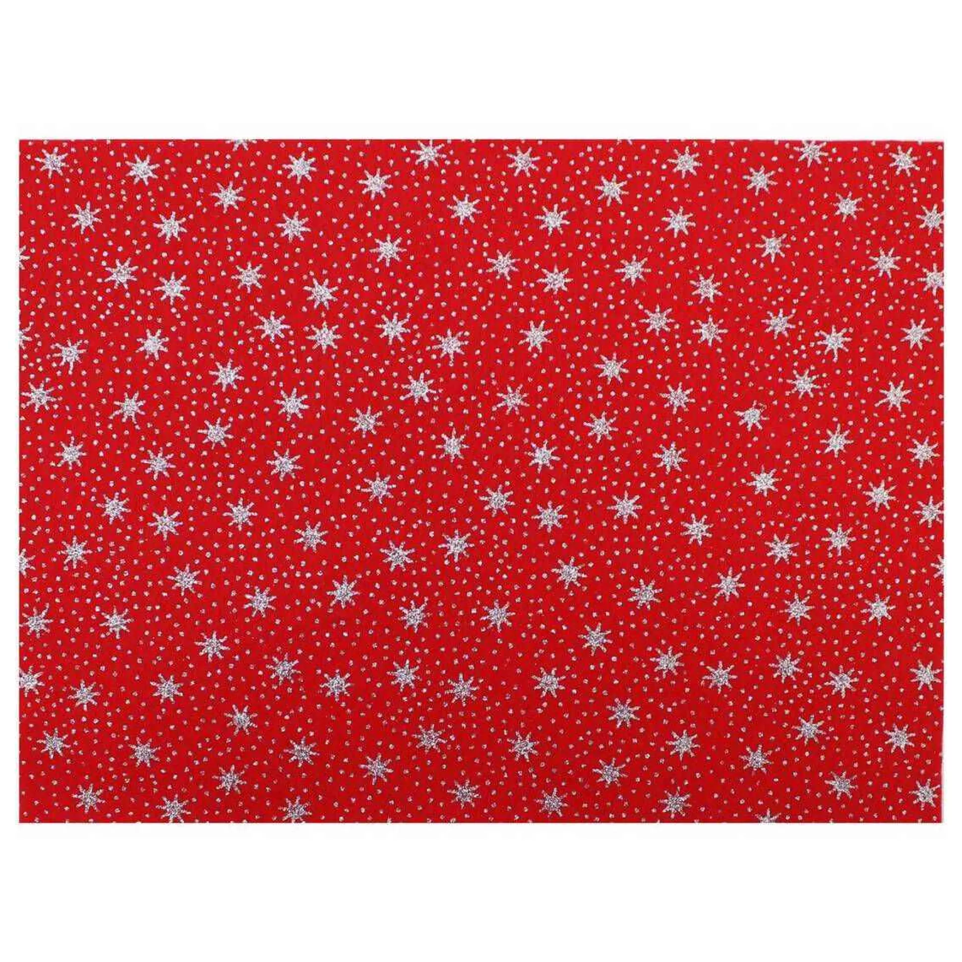 Red Glitter Star Felt Sheet A4-Hobbycraft Discount