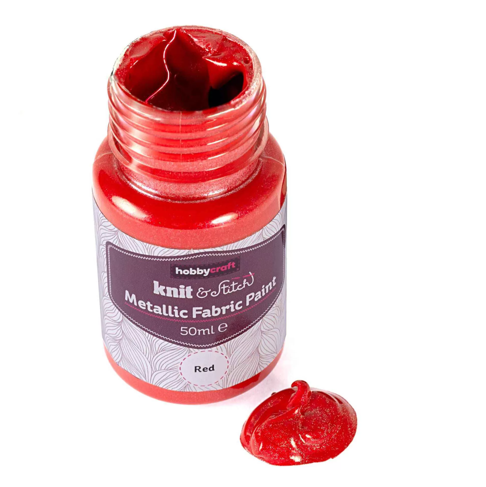 Red Metallic Fabric Paint 50Ml-Hobbycraft Best Sale