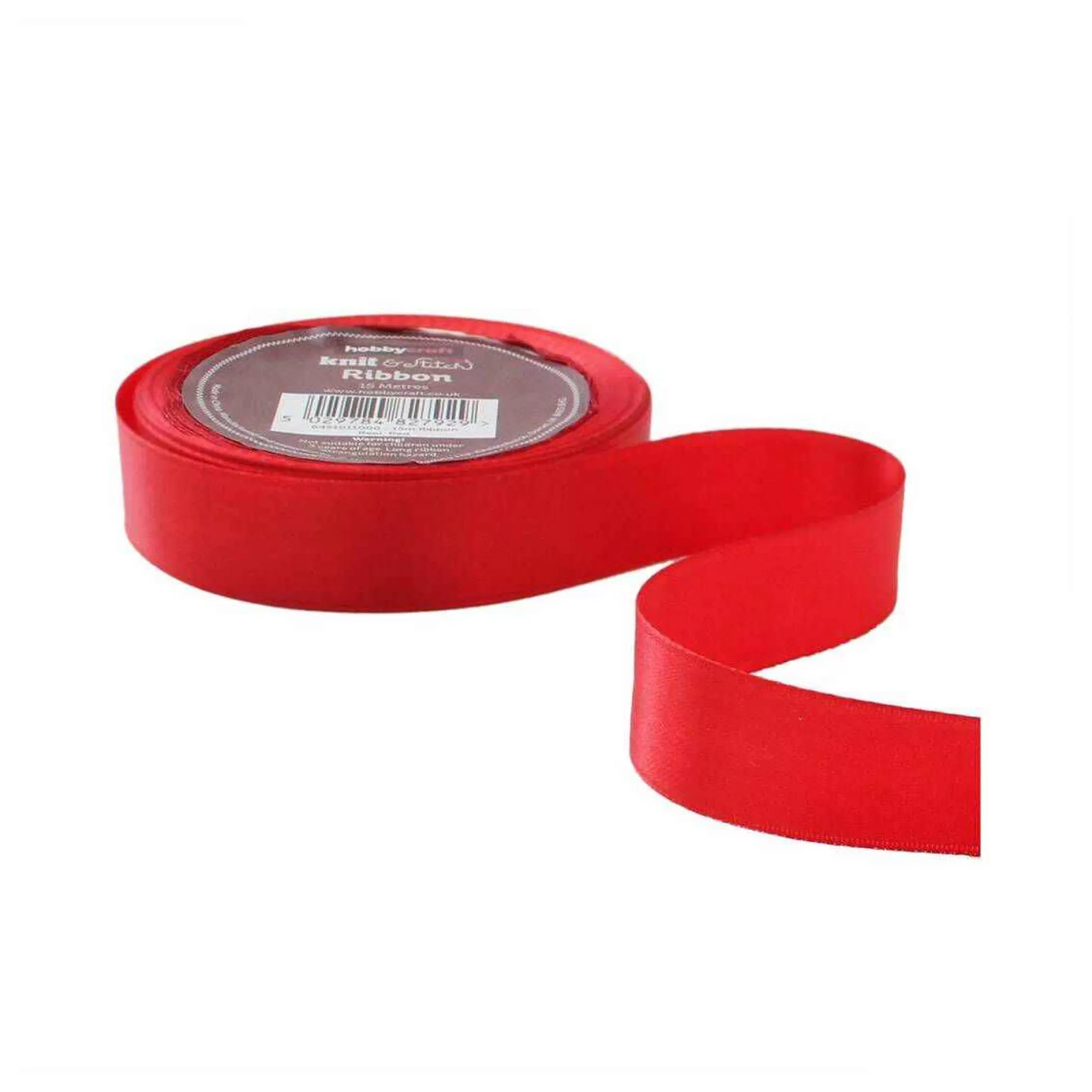 Red Satin Ribbon 15M X 20Mm-Hobbycraft New