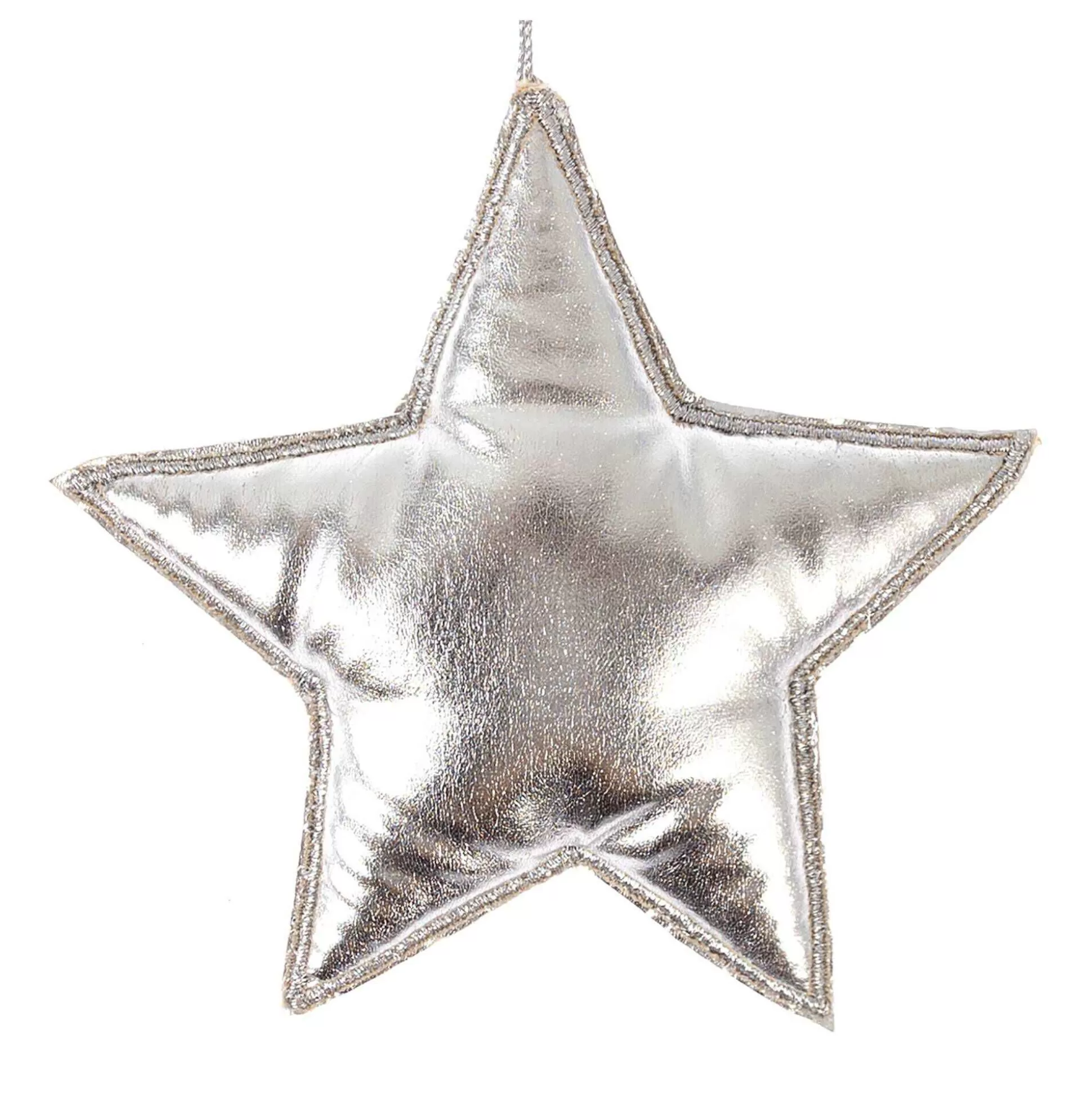 Silver Hanging Star Decoration 11Cm-Hobbycraft Cheap