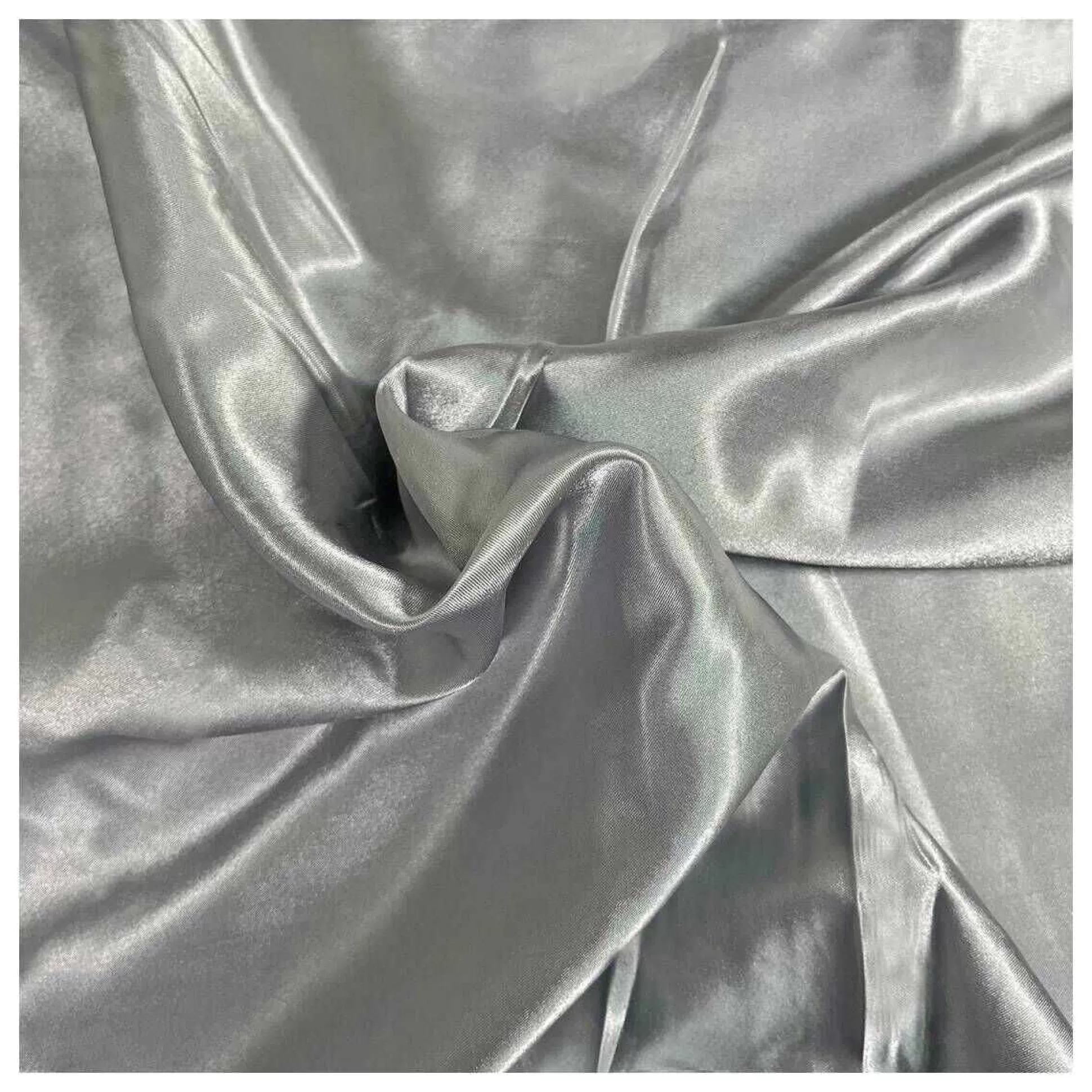 Silver Silky Satin Fabric By The Metre-Hobbycraft Hot