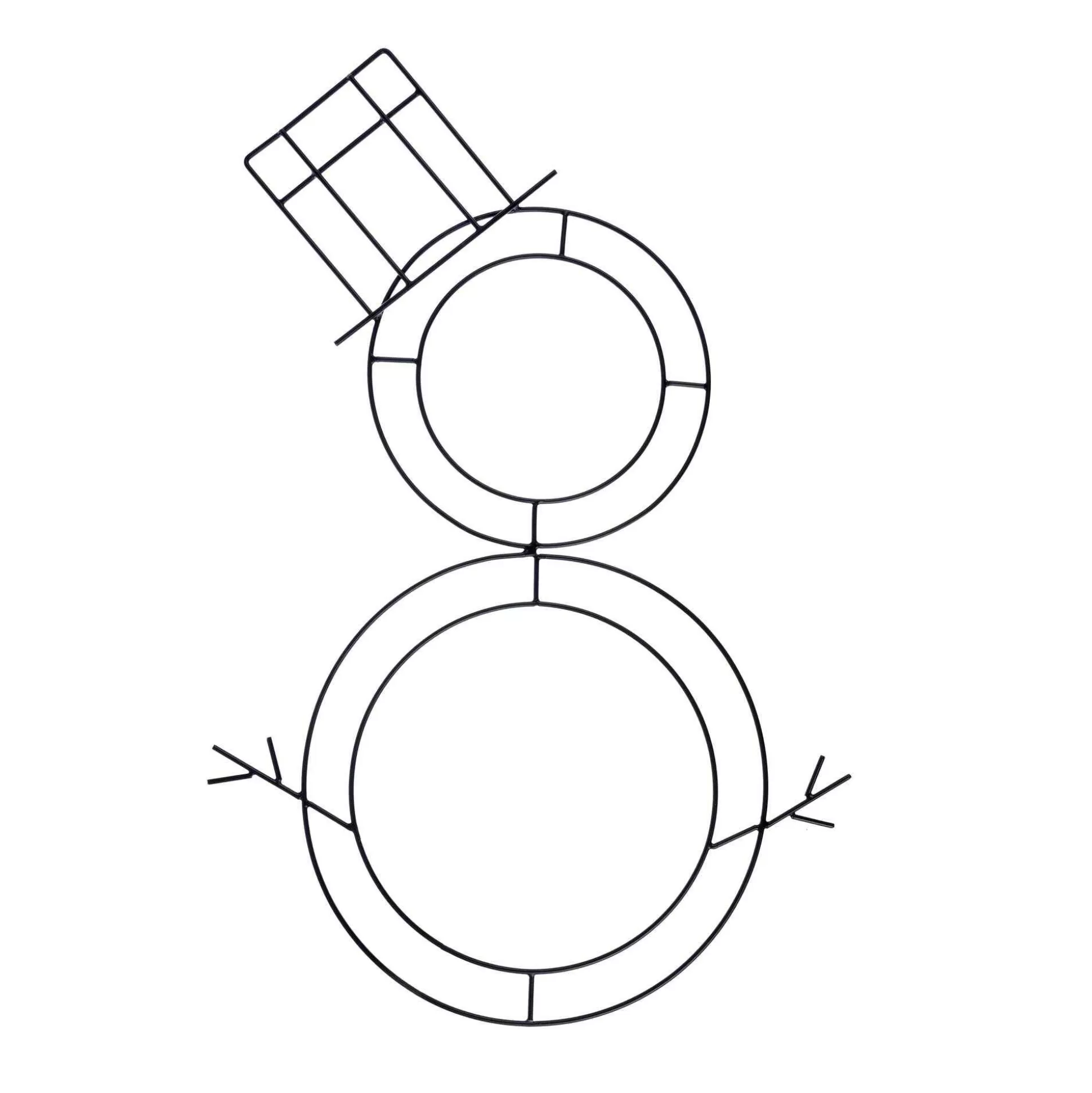 Snowman Metal Wreath Frame 56Cm X 36Cm-Hobbycraft Best