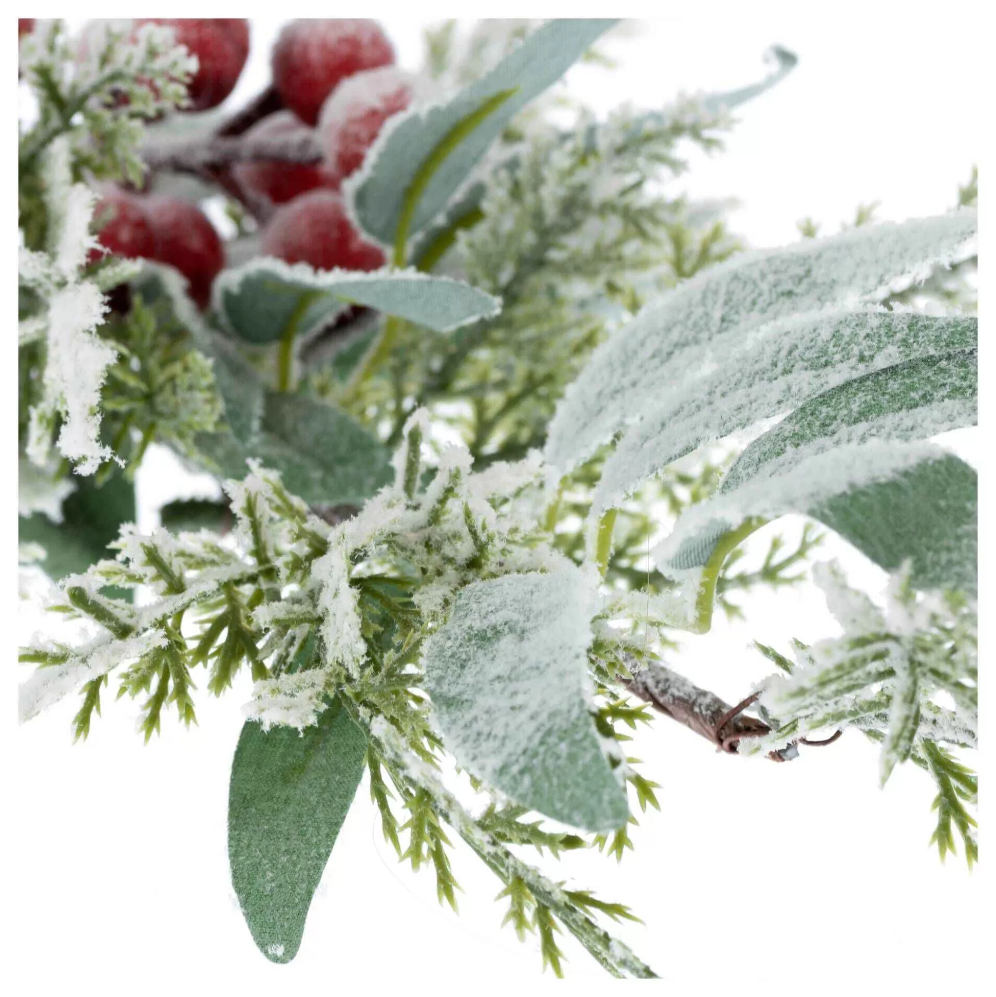 Snowy Leaf Berry Pick 61Cm-Hobbycraft Fashion
