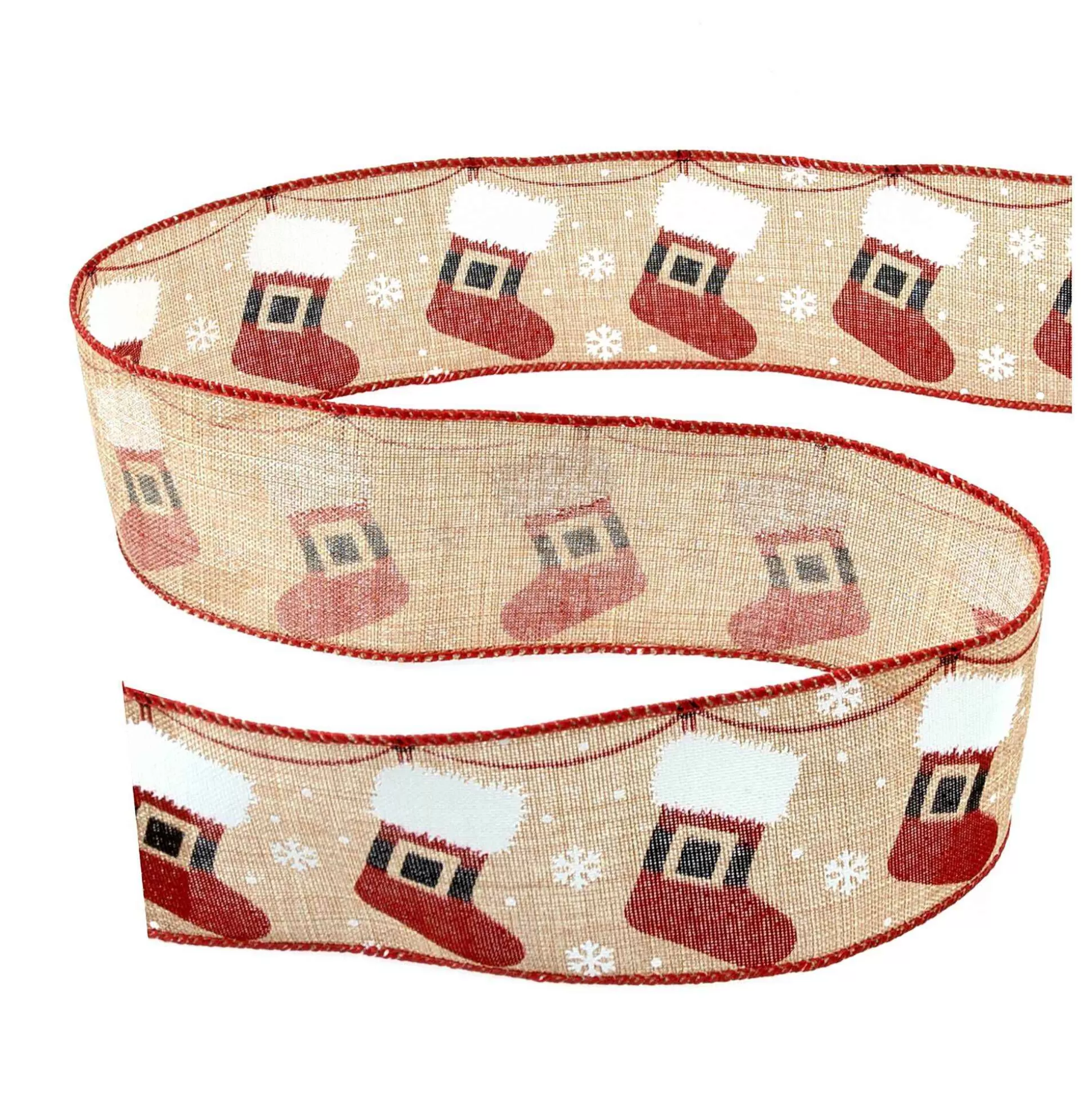 Stockings Wire Edge Ribbon 63Mm X 3M-Hobbycraft Best