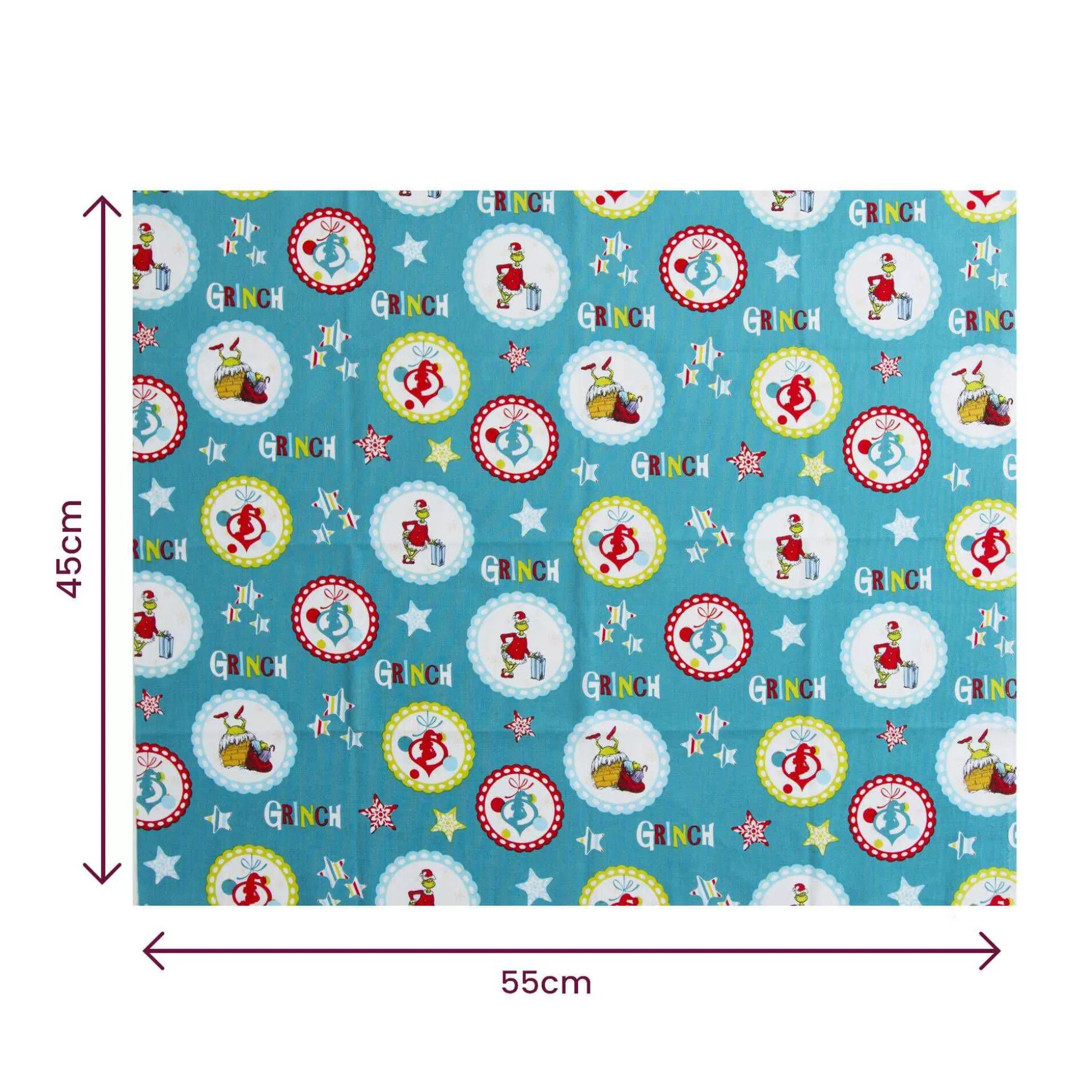 The Grinch Cotton Fat Quarters 4 Pack-Hobbycraft Flash Sale