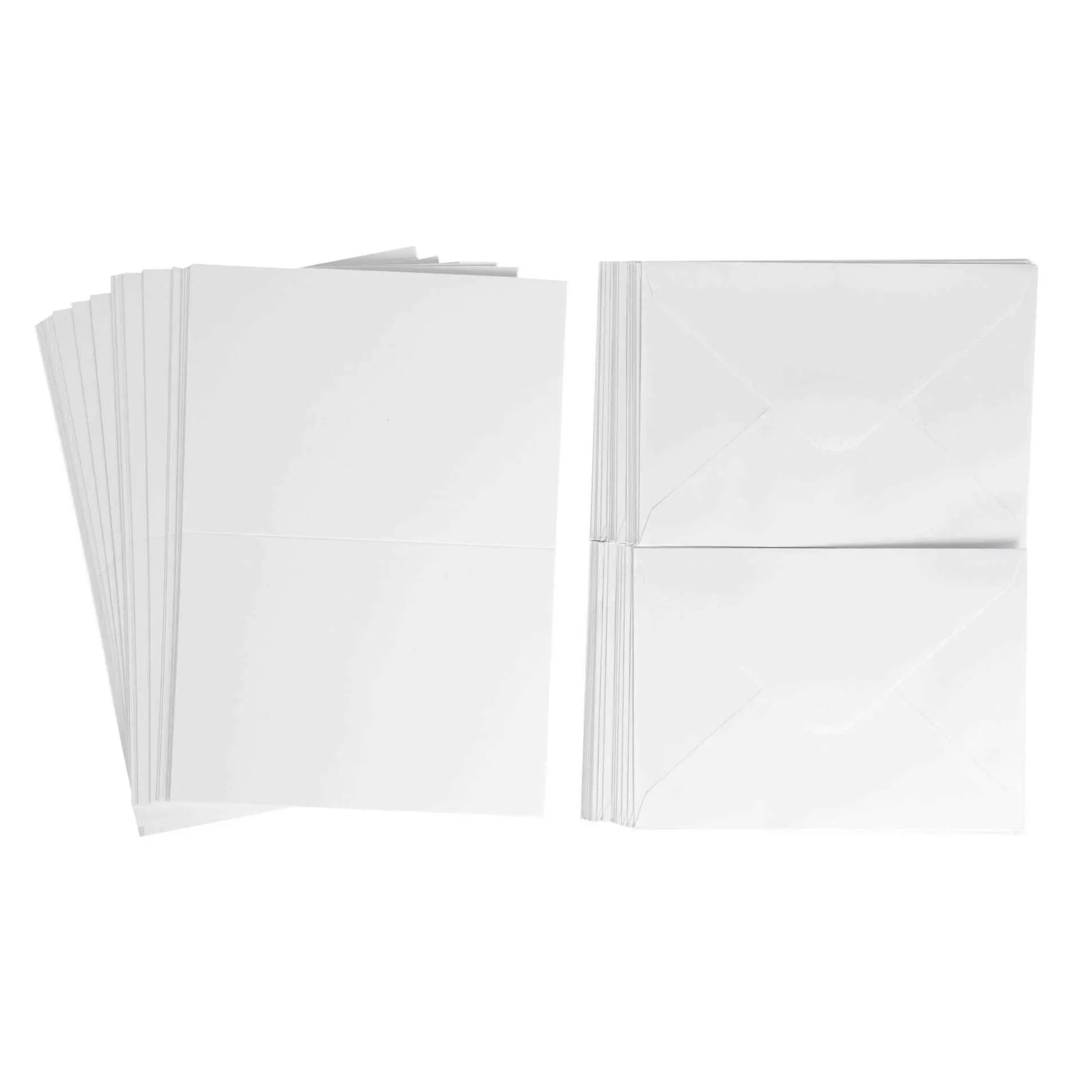 White Cards And Envelopes 5 X 7 Inches 50 Pack-Hobbycraft Sale