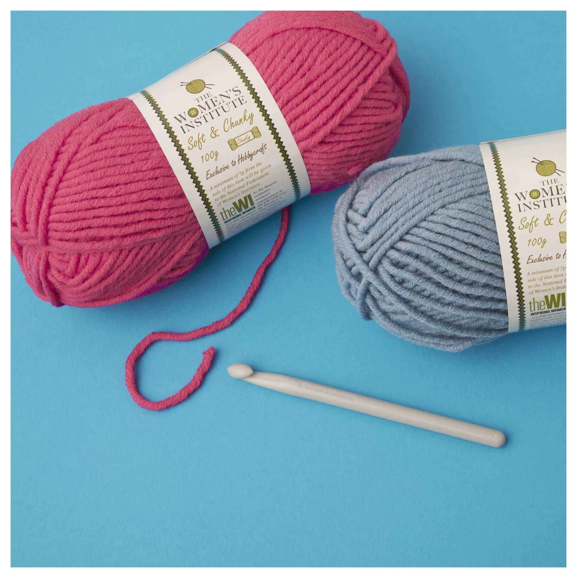 womens_institute_pink_soft_and_chunky_yarn_100g_3.webp Women's Institute Pink Soft And Chunky Yarn 100G-Hobbycraft Hot