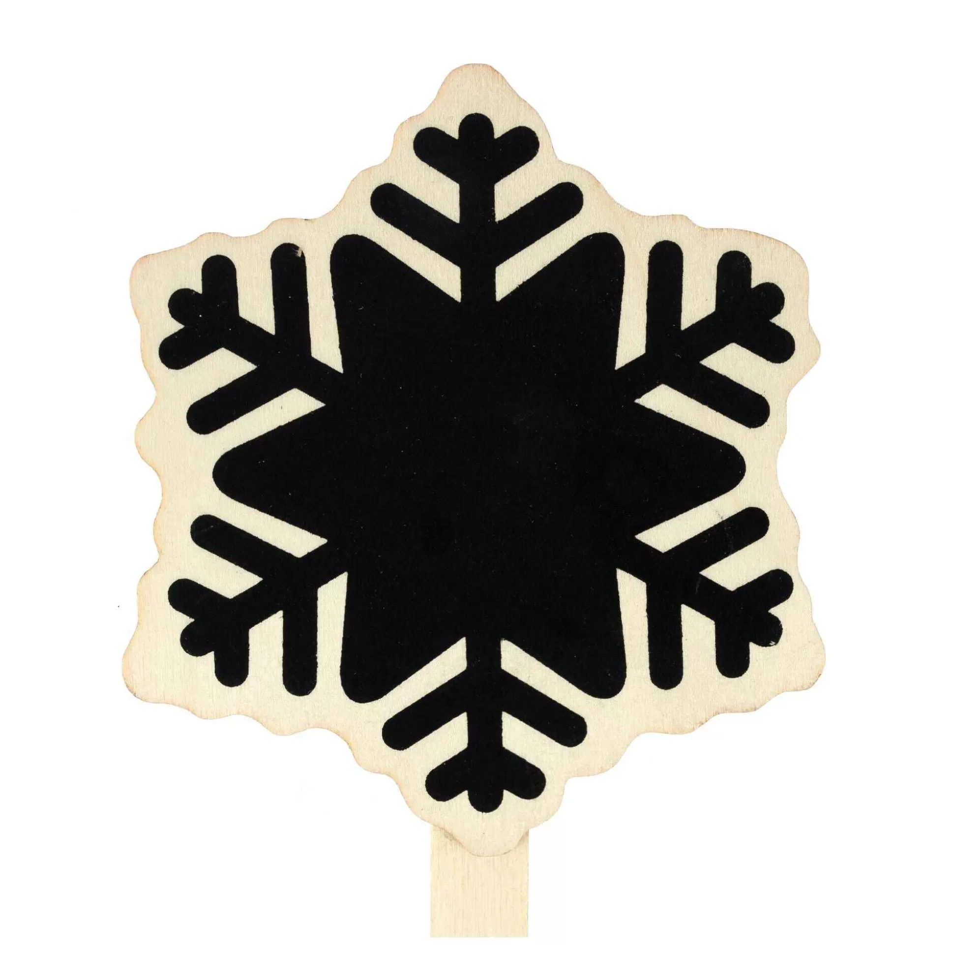 wooden_blackboard_snowflake_pick_24cm_3.webp Wooden Blackboard Snowflake Pick 24Cm-Hobbycraft Clearance