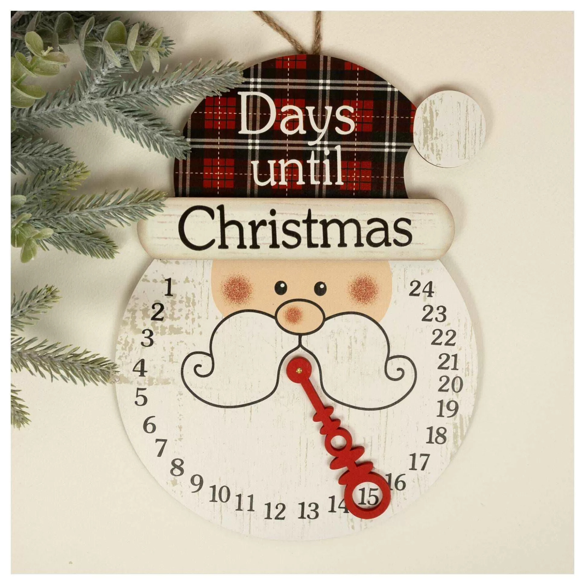 wooden_santa_advent_countdown_2.webp Wooden Santa Advent Countdown-Hobbycraft Shop